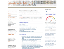Tablet Screenshot of laboratoryforsale.com